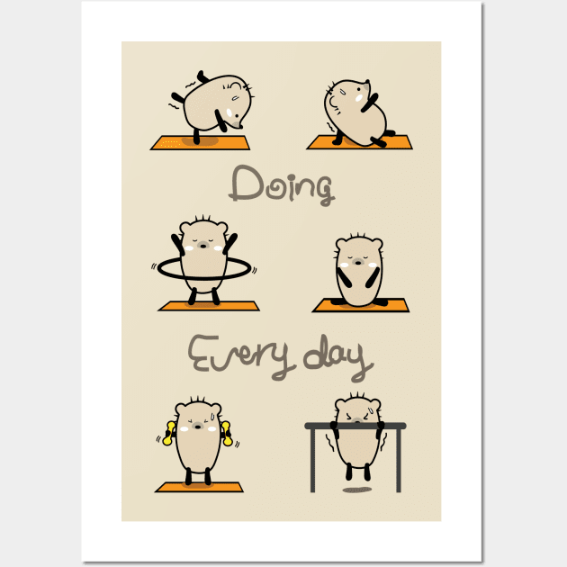 Mochie -  Doing every day Wall Art by CindyS